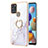 Custodia Silicone Gel Morbida Fantasia Modello Cover con Anello Supporto Y05B per Samsung Galaxy A21s