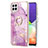 Custodia Silicone Gel Morbida Fantasia Modello Cover con Anello Supporto Y05B per Samsung Galaxy A22 4G