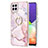 Custodia Silicone Gel Morbida Fantasia Modello Cover con Anello Supporto Y05B per Samsung Galaxy A22 4G