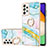 Custodia Silicone Gel Morbida Fantasia Modello Cover con Anello Supporto Y05B per Samsung Galaxy A52 4G Colorato
