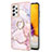 Custodia Silicone Gel Morbida Fantasia Modello Cover con Anello Supporto Y05B per Samsung Galaxy A72 4G
