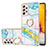 Custodia Silicone Gel Morbida Fantasia Modello Cover con Anello Supporto Y05B per Samsung Galaxy A72 4G Colorato