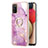 Custodia Silicone Gel Morbida Fantasia Modello Cover con Anello Supporto Y05B per Samsung Galaxy F02S SM-E025F