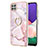 Custodia Silicone Gel Morbida Fantasia Modello Cover con Anello Supporto Y05B per Samsung Galaxy F42 5G