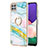 Custodia Silicone Gel Morbida Fantasia Modello Cover con Anello Supporto Y05B per Samsung Galaxy F42 5G