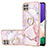 Custodia Silicone Gel Morbida Fantasia Modello Cover con Anello Supporto Y05B per Samsung Galaxy F42 5G Rosa