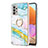 Custodia Silicone Gel Morbida Fantasia Modello Cover con Anello Supporto Y05B per Samsung Galaxy M32 5G