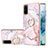 Custodia Silicone Gel Morbida Fantasia Modello Cover con Anello Supporto Y05B per Samsung Galaxy S20 Rosa