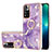 Custodia Silicone Gel Morbida Fantasia Modello Cover con Anello Supporto Y05B per Xiaomi Poco X4 NFC Viola