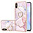 Custodia Silicone Gel Morbida Fantasia Modello Cover con Anello Supporto Y05B per Xiaomi Redmi 9A