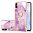 Custodia Silicone Gel Morbida Fantasia Modello Cover con Anello Supporto Y05B per Xiaomi Redmi 9AT