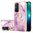 Custodia Silicone Gel Morbida Fantasia Modello Cover con Anello Supporto Y05B per Xiaomi Redmi Note 11 4G (2022) Lavanda