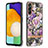 Custodia Silicone Gel Morbida Fantasia Modello Cover con Anello Supporto Y06B per Samsung Galaxy A04s Lavanda