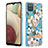 Custodia Silicone Gel Morbida Fantasia Modello Cover con Anello Supporto Y06B per Samsung Galaxy A12