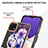 Custodia Silicone Gel Morbida Fantasia Modello Cover con Anello Supporto Y06B per Samsung Galaxy A22s 5G