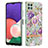 Custodia Silicone Gel Morbida Fantasia Modello Cover con Anello Supporto Y06B per Samsung Galaxy A22s 5G Lavanda