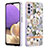 Custodia Silicone Gel Morbida Fantasia Modello Cover con Anello Supporto Y06B per Samsung Galaxy A23 5G