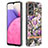 Custodia Silicone Gel Morbida Fantasia Modello Cover con Anello Supporto Y06B per Samsung Galaxy A33 5G Lavanda