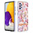 Custodia Silicone Gel Morbida Fantasia Modello Cover con Anello Supporto Y06B per Samsung Galaxy A72 5G Rosa
