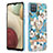 Custodia Silicone Gel Morbida Fantasia Modello Cover con Anello Supporto Y06B per Samsung Galaxy F12