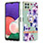 Custodia Silicone Gel Morbida Fantasia Modello Cover con Anello Supporto Y06B per Samsung Galaxy F42 5G Viola