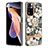 Custodia Silicone Gel Morbida Fantasia Modello Cover con Anello Supporto Y06B per Xiaomi Mi 11i 5G (2022) Bianco