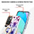Custodia Silicone Gel Morbida Fantasia Modello Cover con Anello Supporto Y06B per Xiaomi Redmi 10 4G