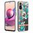 Custodia Silicone Gel Morbida Fantasia Modello Cover con Anello Supporto Y06B per Xiaomi Redmi Note 10 4G