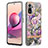 Custodia Silicone Gel Morbida Fantasia Modello Cover con Anello Supporto Y06B per Xiaomi Redmi Note 10S 4G