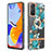 Custodia Silicone Gel Morbida Fantasia Modello Cover con Anello Supporto Y06B per Xiaomi Redmi Note 11 Pro 4G