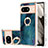 Custodia Silicone Gel Morbida Fantasia Modello Cover con Anello Supporto YB1 per Google Pixel 8 5G