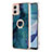 Custodia Silicone Gel Morbida Fantasia Modello Cover con Anello Supporto YB1 per Motorola Moto G53j 5G