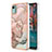 Custodia Silicone Gel Morbida Fantasia Modello Cover con Anello Supporto YB1 per Nokia C12