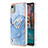 Custodia Silicone Gel Morbida Fantasia Modello Cover con Anello Supporto YB1 per Nokia C12