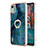 Custodia Silicone Gel Morbida Fantasia Modello Cover con Anello Supporto YB1 per Nokia C12