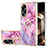Custodia Silicone Gel Morbida Fantasia Modello Cover con Anello Supporto YB1 per Oppo A18