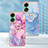 Custodia Silicone Gel Morbida Fantasia Modello Cover con Anello Supporto YB1 per Oppo A78 4G