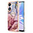 Custodia Silicone Gel Morbida Fantasia Modello Cover con Anello Supporto YB1 per Oppo A78 5G Lavanda