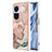 Custodia Silicone Gel Morbida Fantasia Modello Cover con Anello Supporto YB1 per Oppo Reno10 5G Multicolore