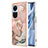 Custodia Silicone Gel Morbida Fantasia Modello Cover con Anello Supporto YB1 per Oppo Reno10 Pro 5G Multicolore