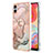 Custodia Silicone Gel Morbida Fantasia Modello Cover con Anello Supporto YB1 per Samsung Galaxy A04E