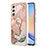 Custodia Silicone Gel Morbida Fantasia Modello Cover con Anello Supporto YB1 per Samsung Galaxy A24 4G