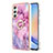 Custodia Silicone Gel Morbida Fantasia Modello Cover con Anello Supporto YB1 per Samsung Galaxy A24 4G