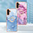 Custodia Silicone Gel Morbida Fantasia Modello Cover con Anello Supporto YB1 per Samsung Galaxy Quantum4 5G