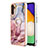 Custodia Silicone Gel Morbida Fantasia Modello Cover con Anello Supporto YB1 per Samsung Galaxy Quantum4 5G Multicolore