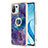 Custodia Silicone Gel Morbida Fantasia Modello Cover con Anello Supporto YB1 per Xiaomi Mi 11 Lite 4G Viola