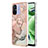 Custodia Silicone Gel Morbida Fantasia Modello Cover con Anello Supporto YB1 per Xiaomi Poco C55