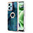 Custodia Silicone Gel Morbida Fantasia Modello Cover con Anello Supporto YB1 per Xiaomi Poco X5 5G Verde