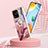 Custodia Silicone Gel Morbida Fantasia Modello Cover con Anello Supporto YB1 per Xiaomi Redmi 10 India