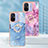 Custodia Silicone Gel Morbida Fantasia Modello Cover con Anello Supporto YB1 per Xiaomi Redmi 12C 4G